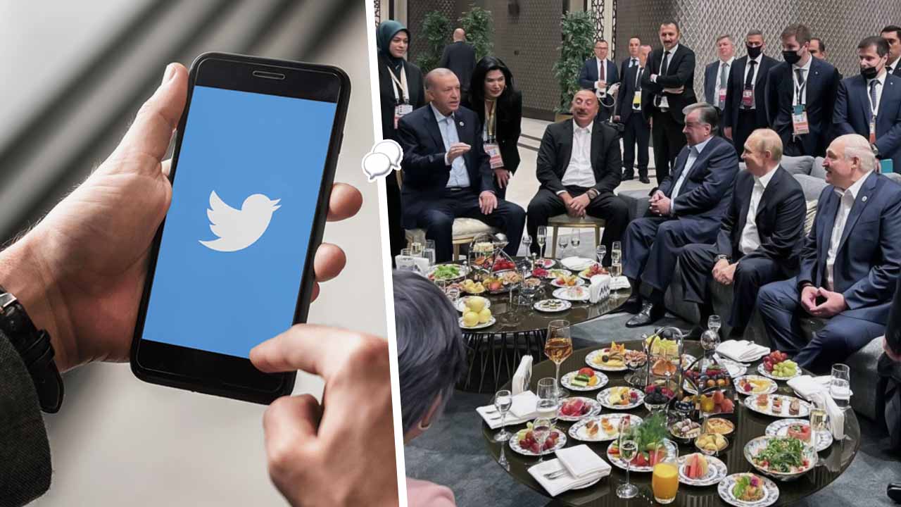 В мемах Путин и Лукашенко за столом на фото с ШОС смеются над анекдотами Эрдогана