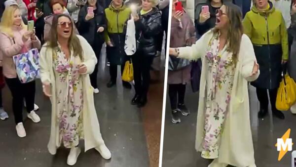 На видео украинцы поют в метро с Наталией Могилевской, прячась от взрывов в Киеве