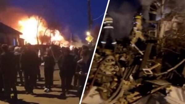 Что известно о падении самолёта в Иркутске. На видео - пожар и обломки здания