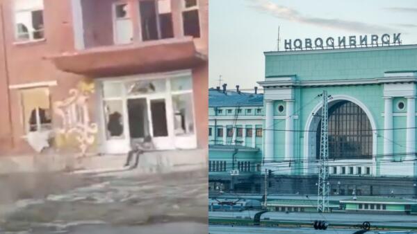 Здания как после бомбёжки и пьяный «фашист». Мужчина «перепутал» Новосибирск с городом в Украине