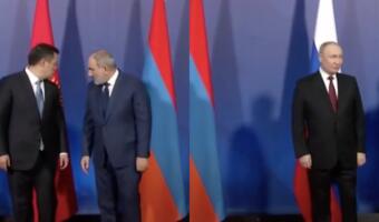 На видео главы Армении и Таджикистана отворачиваются от Путина на совместной фотосессии на ОДКБ