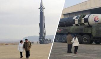 Ким Чен Ын прогулялся с дочерью на фоне ракеты и оказался в шутках про типичный семейный отдых