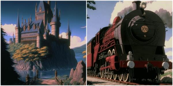 Нейросеть нарисовала "Гарри Поттера" в стиле "Мститителей", студии Ghibli и Достоевского