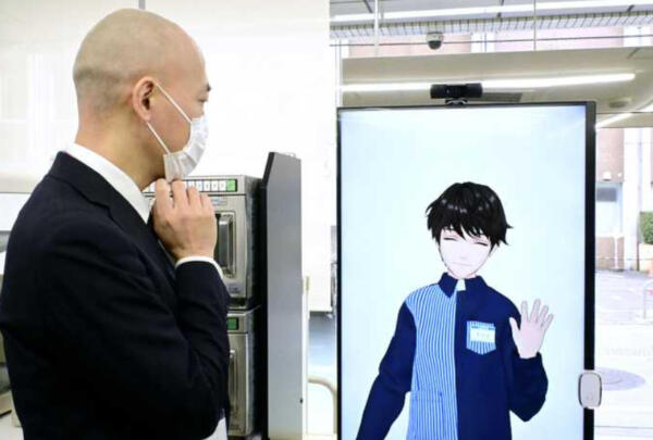 В Токио открыли магазин без живых работников. На видео покупки пробивают аниме-аватары