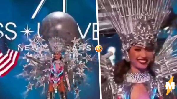 Участница из США на «Мисс Вселенная 2022» стала вирусной в Сети. На видео с трудом идёт в костюме Луны