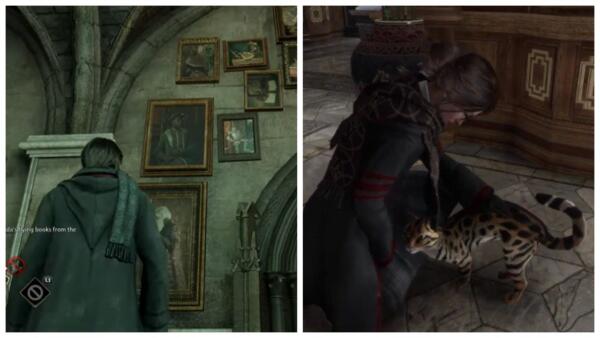 Живые портреты, полёты на метле и ласковые коты. Геймеры показали первые кадры из игры Hogwarts Legacy