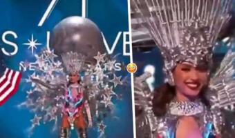 Участница из США на «Мисс Вселенная 2022» стала вирусной в Сети. На видео с трудом идёт в костюме Луны