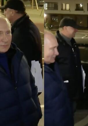 На видео визита Путина в Мариуполь женщина за кадром кричит: «Это всё неправда, это напоказ»