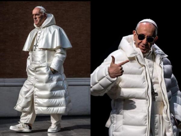 Как фото с Папой Римским в пуховике захватили интернет. Нейросеть одевает священника в Balenciaga