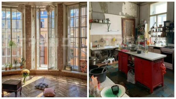 Винтажный шик и заставленная кухня. В Санкт-Петербурге продаётся комната в коммуналке почти за 7 млн ₽