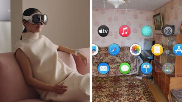 Очки Vision Pro смешанной реальности от Apple в рунете встретили мемами. На пикчах проецируют шашлык