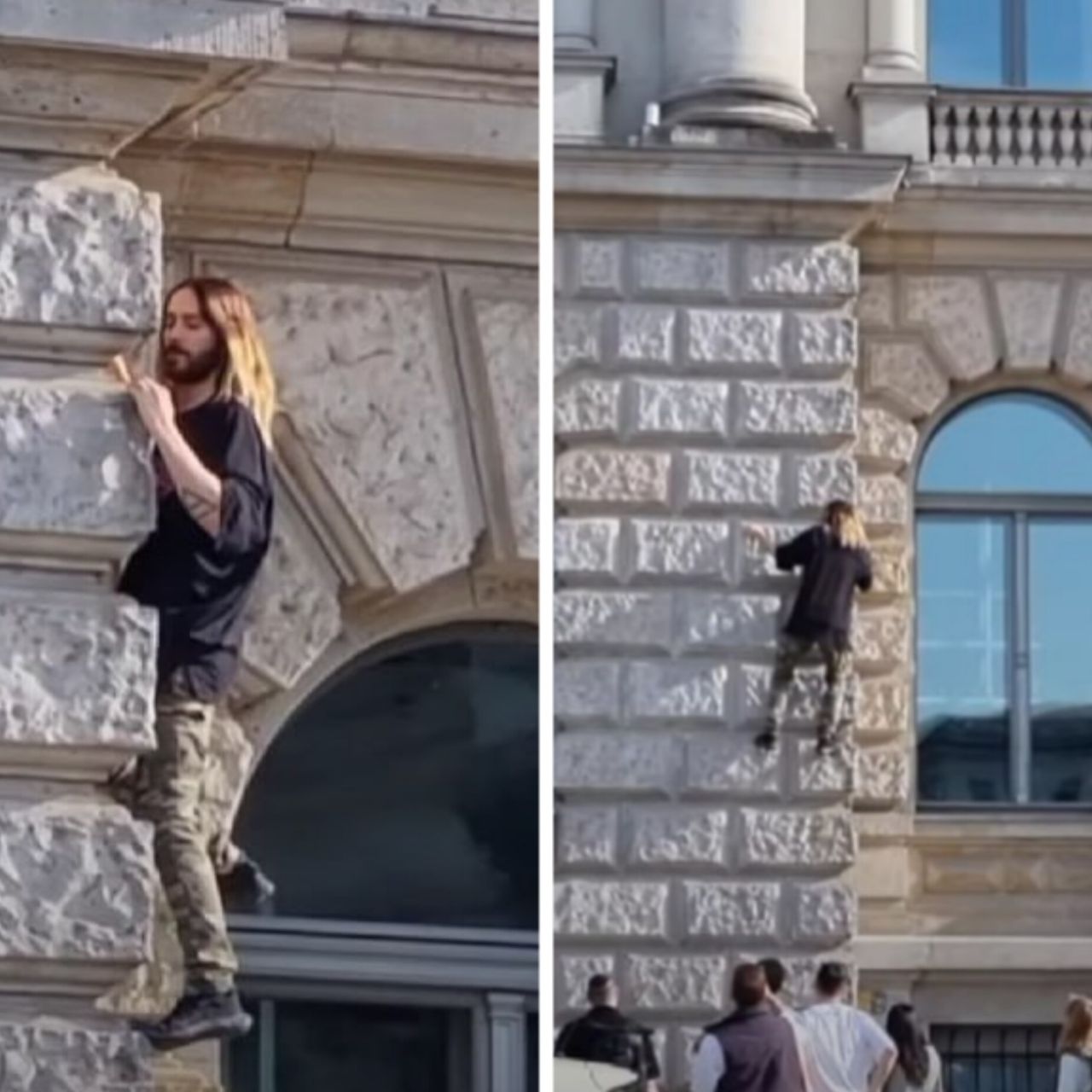 Джаред Лето на видео лезет по стене в Берлине. В Сети строят теории о  поступке