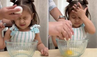 Родители разбивают яйца о головы детей в спорном тикток-челлендже. На видео малыши плачут и мстят