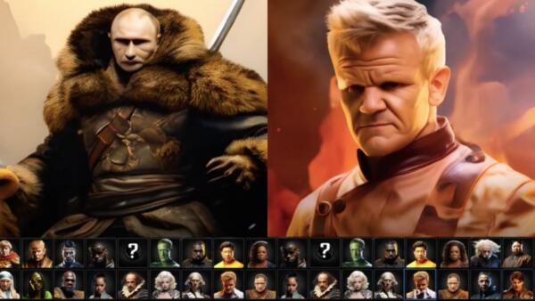 Как выглядят Путин и Гордон Рамзи в Mortal Kombat. Президент России поражает врагов на медведе и с мечом