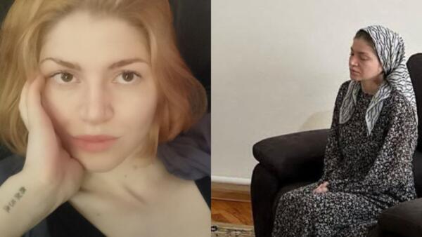 В Сети сравнили фото Седы Сулеймановой до и после задержания. На снимке из Чечни на её шее синяк