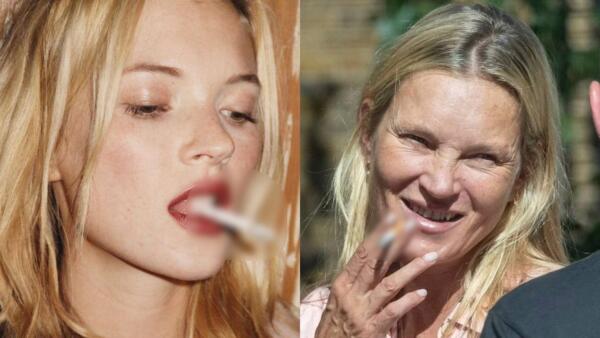 Как выглядит Кейт Мосс после более 30 лет курения. Папарацци сфотографировали модель крупным планом