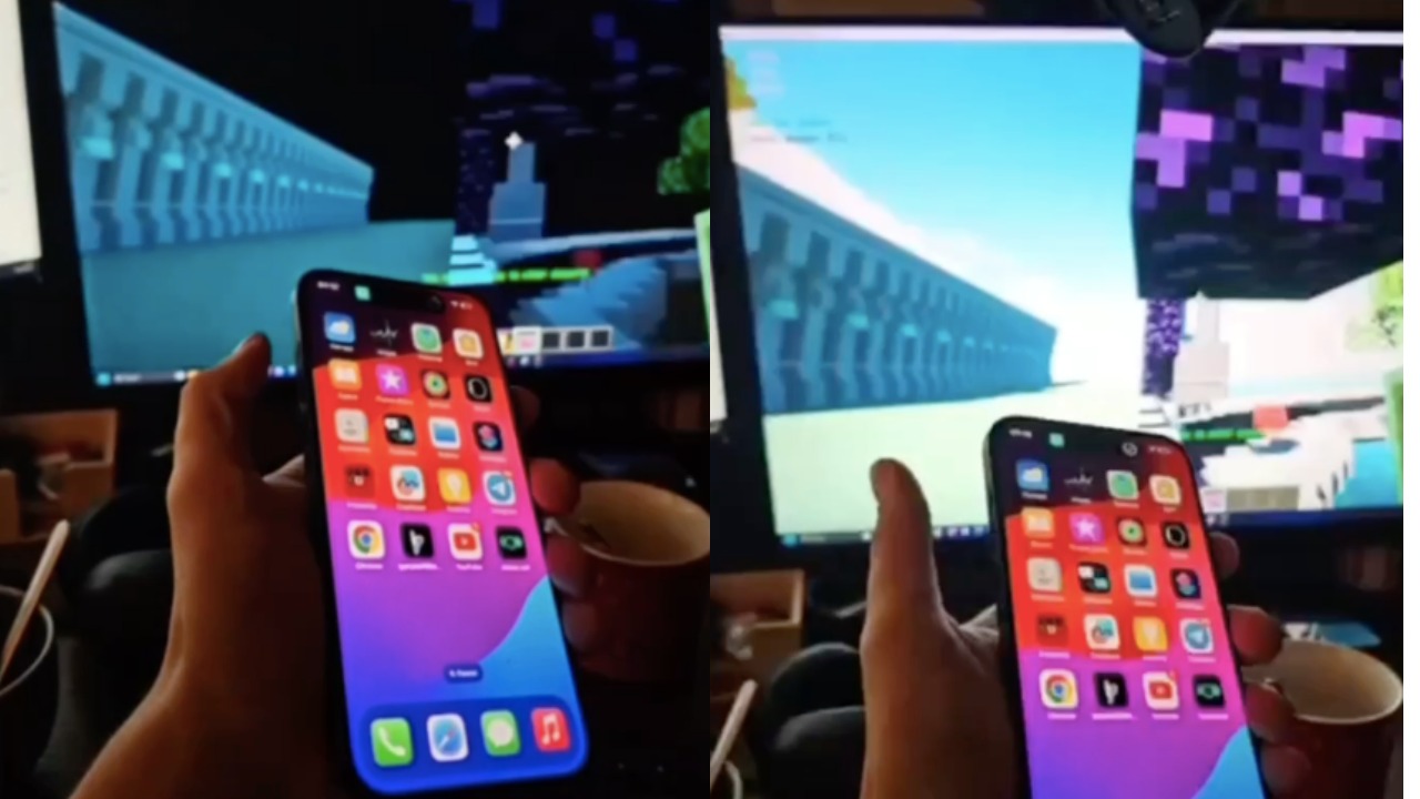 Владельцы iPhone 15 соревнуются в настройке Action Button. Кнопкой меняют день с ночью в Minecraft