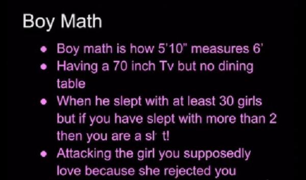 Что такое girl math и boy math. Мем про антинаучное применение математики в жизни мужчин и женщин
