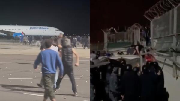 Что известно о погромах в аэропорту Махачкалы. На видео толпа с флагами Палестины «ищет евреев»
