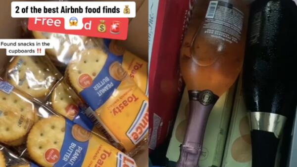 Уборщица Airbnb показала, сколько еды оставляют гости. На видео забирает себе вино, сыр, бекон и чипсы