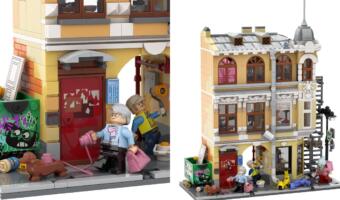 Художник показал Lego в виде дома в Санкт-Петербурге. В нём живут вебкам-модель и пожилой интеллигент