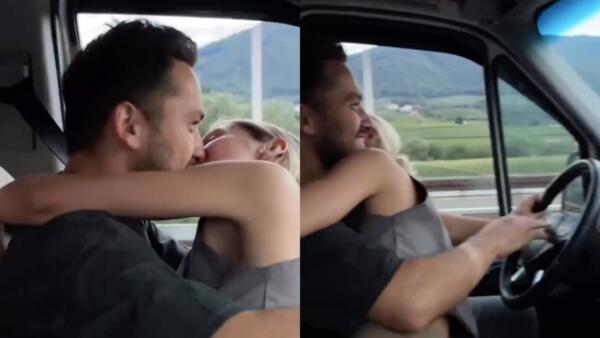 Твиттер разделило видео с парой, целующейся за рулём авто на скорости. Вместо романтики – нарушение ПДД