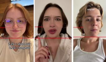 Как определить подходящую длину волос. Девушки используют тикток-фильтр, измеряющий пропорции лица