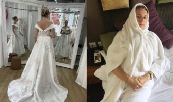 Иллюзия на фото свадебного платья довела невесту до панических атак. Объяснение нашлось в работе камеры