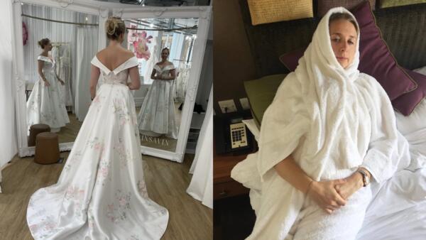 Иллюзия на фото свадебного платья довела невесту до панических атак. Объяснение нашлось в работе камеры