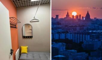 В Москве обнаружили квартиру площадью 3,4 кв. м. За жильё с диваном и раковиной просят 24 000 рублей в месяц