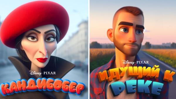 Как бы выглядели герои мемов в Pixar. Нейросеть преобразила женщину в кандибобере и "Идущего к реке"