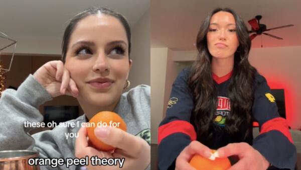 Что такое Orange peel theory. Девушки просят парней почистить апельсин, проверяя их на готовность помочь
