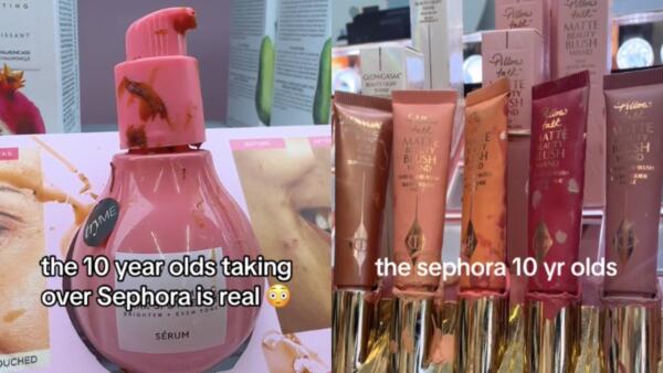 В тиктоке жалуются на 10-летних покупателей Sephora. Дети ломают тестеры и скупают ненужную им косметику