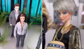 «Дьявол носит Prada» и «Сумерки» в исполнении Барби. Блогер переснимает сцены из кино с помощью кукол