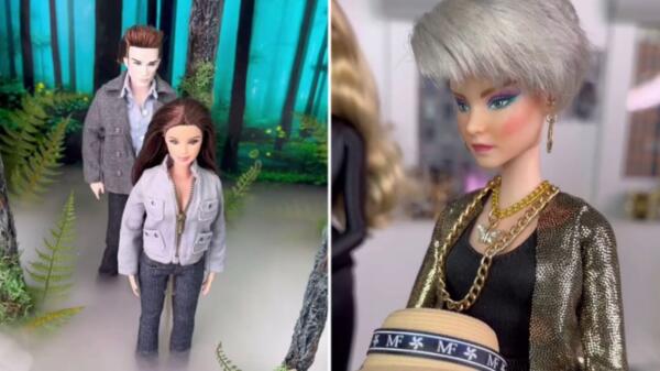 "Дьявол носит Prada" и "Сумерки" в исполнении Барби. Блогер переснимает сцены из кино с помощью кукол